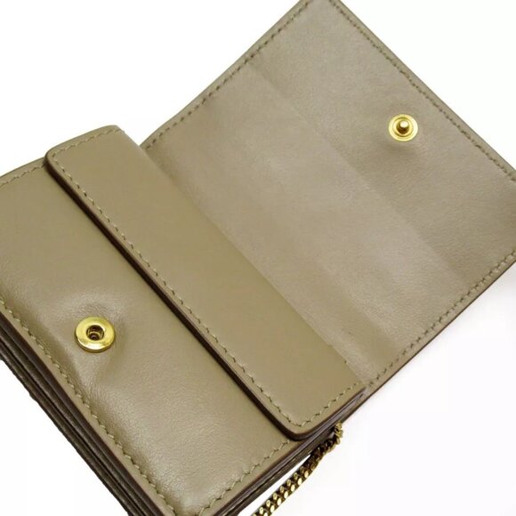 Auth BURBERRY Coin case Card Case beige leather - Picture 5 of 9